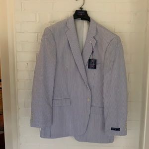 Mens 42R seersucker Blazer